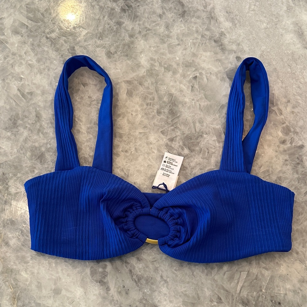 L Space Bikini Top, Size M, Royal Blue